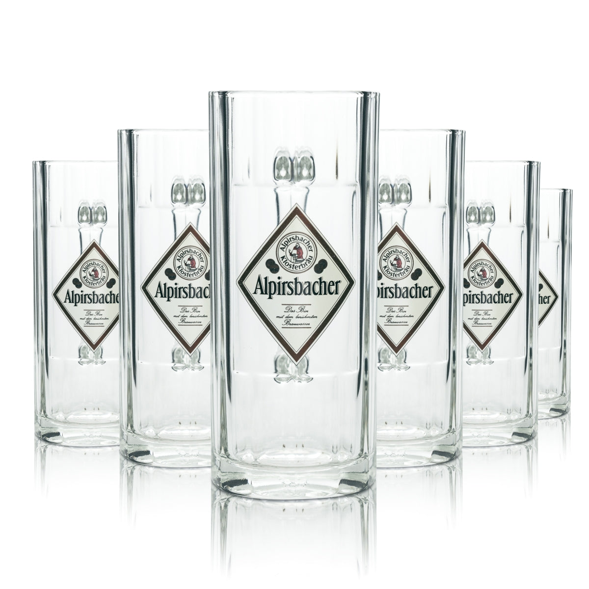 6x szklanka do piwa Alpirsbacher 0,4 l Krug Wallenstein Sahm Seidel Henkel Szklanki Kufle Beer