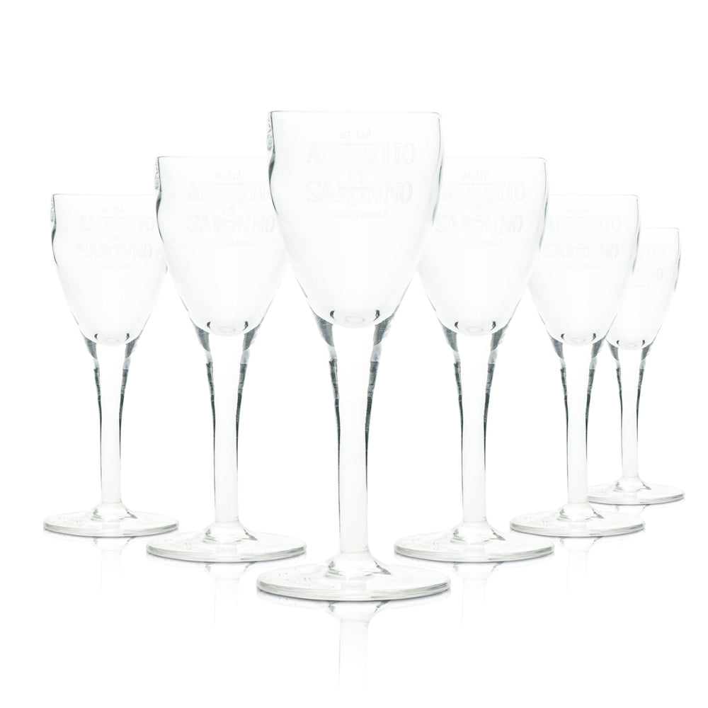 6x Amaretto Saronno kieliszek do likieru 2cl 4cl Stamper Shot Short bar
