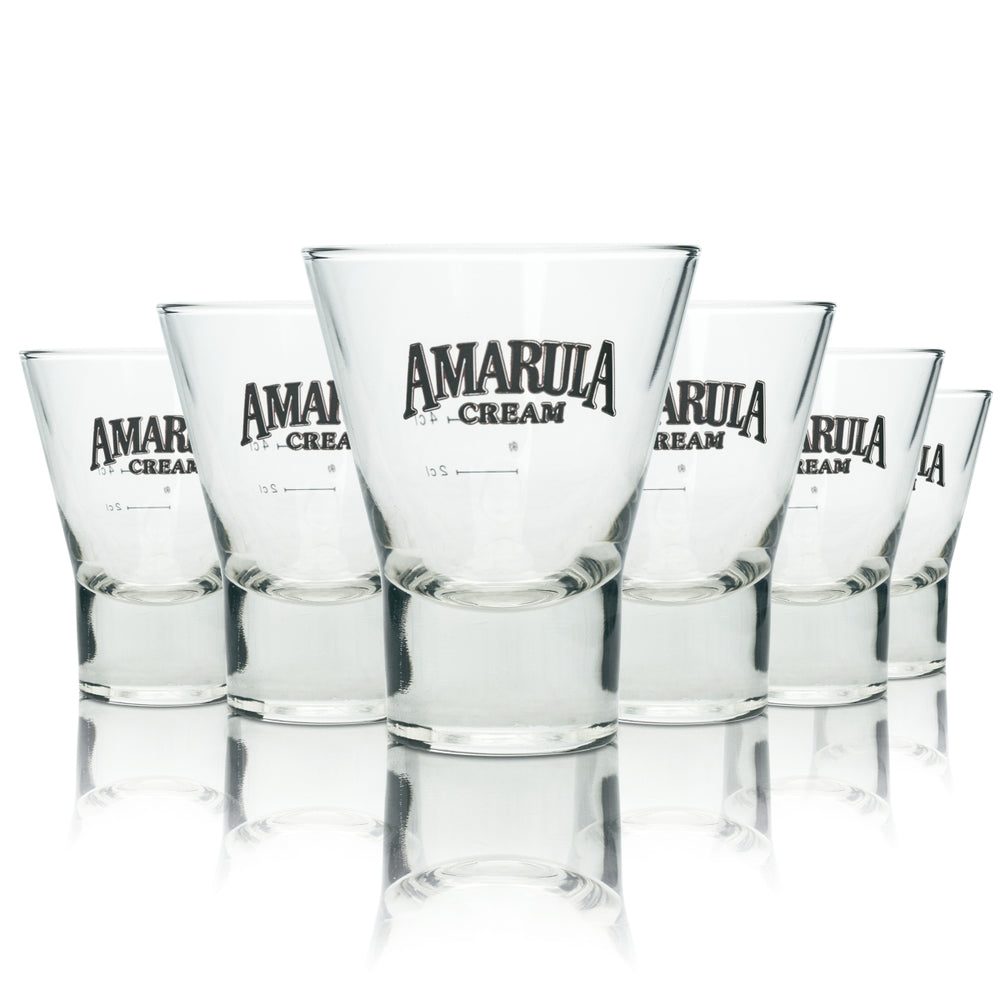 6x Amarula Cream Szklanka 0,1 l Likier Szklanki do likieru 2 cl 4 cl Koktajl ciężki