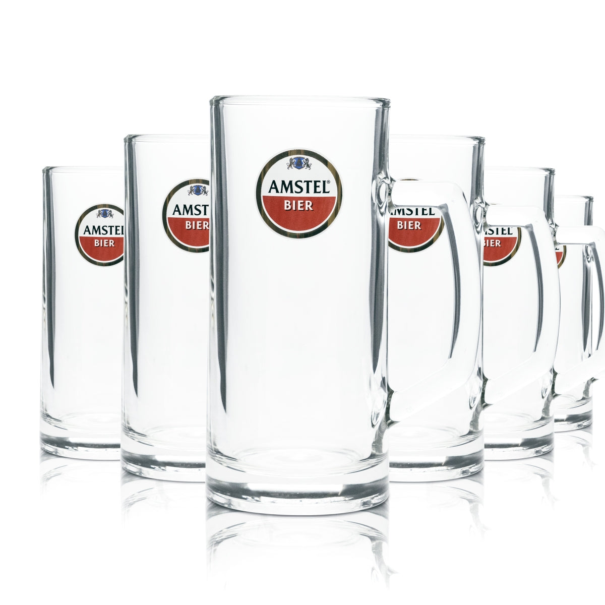 6x szkło Amstel 0,5l dzbanek słoik szklanki piwo gastro bar pub NL