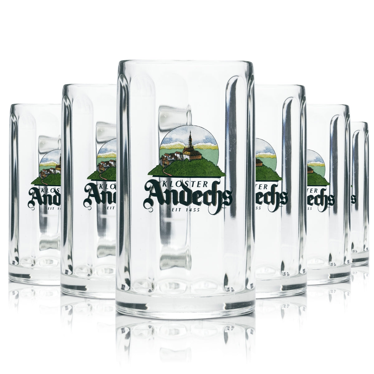 6x szklanka do piwa Andechs 0,4 l kufel kufel szklanki konturowe browar gastronomia piwo