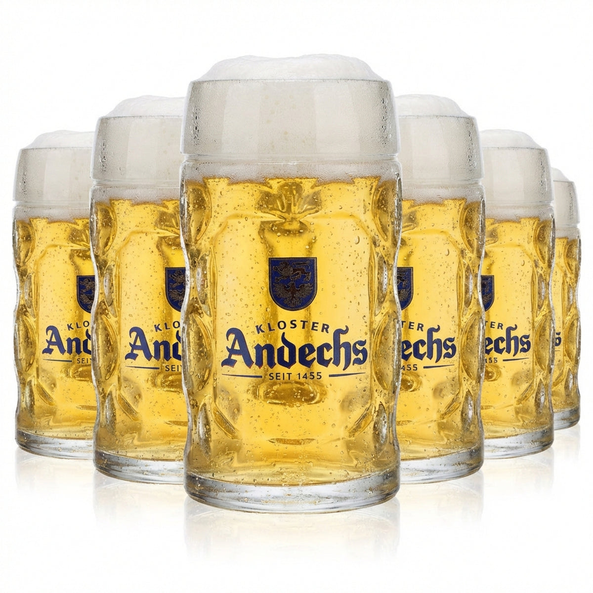 6x szklanka do piwa Andechs 0,5 l kufel do piwa kufel do piwa kufel do piwa