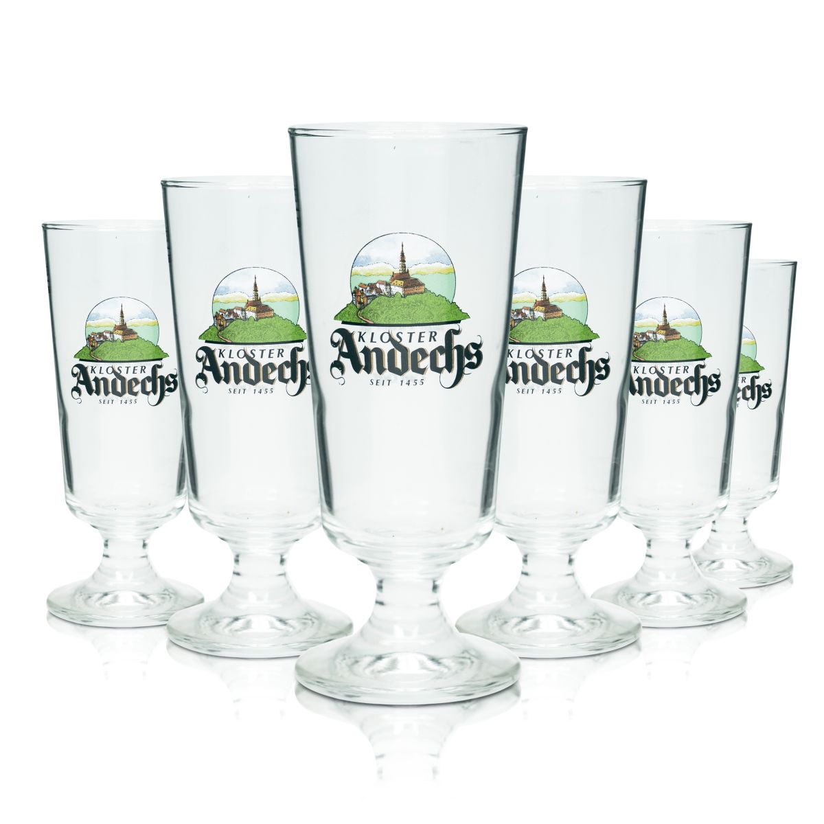 6x Andechs szklanka do piwa 0.3l kielich tulipan szklanki browar wylewki browar gastro dąb