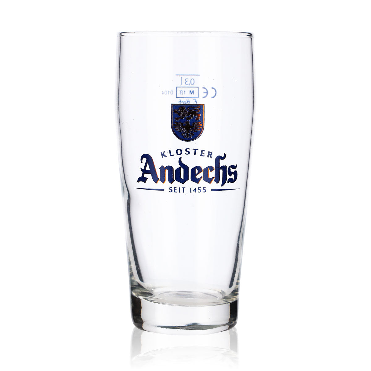 6 szklanek do piwa Andechs 0,3 l Willi-Becher Niebieskie logo F.Herb – Widok 2