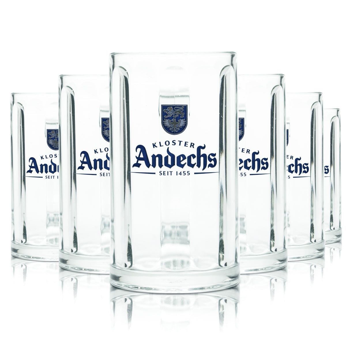 6x szkło Andechs 0.4l kufel do piwa kufel Seidel szklanki piwo klasztorne browar Gastro