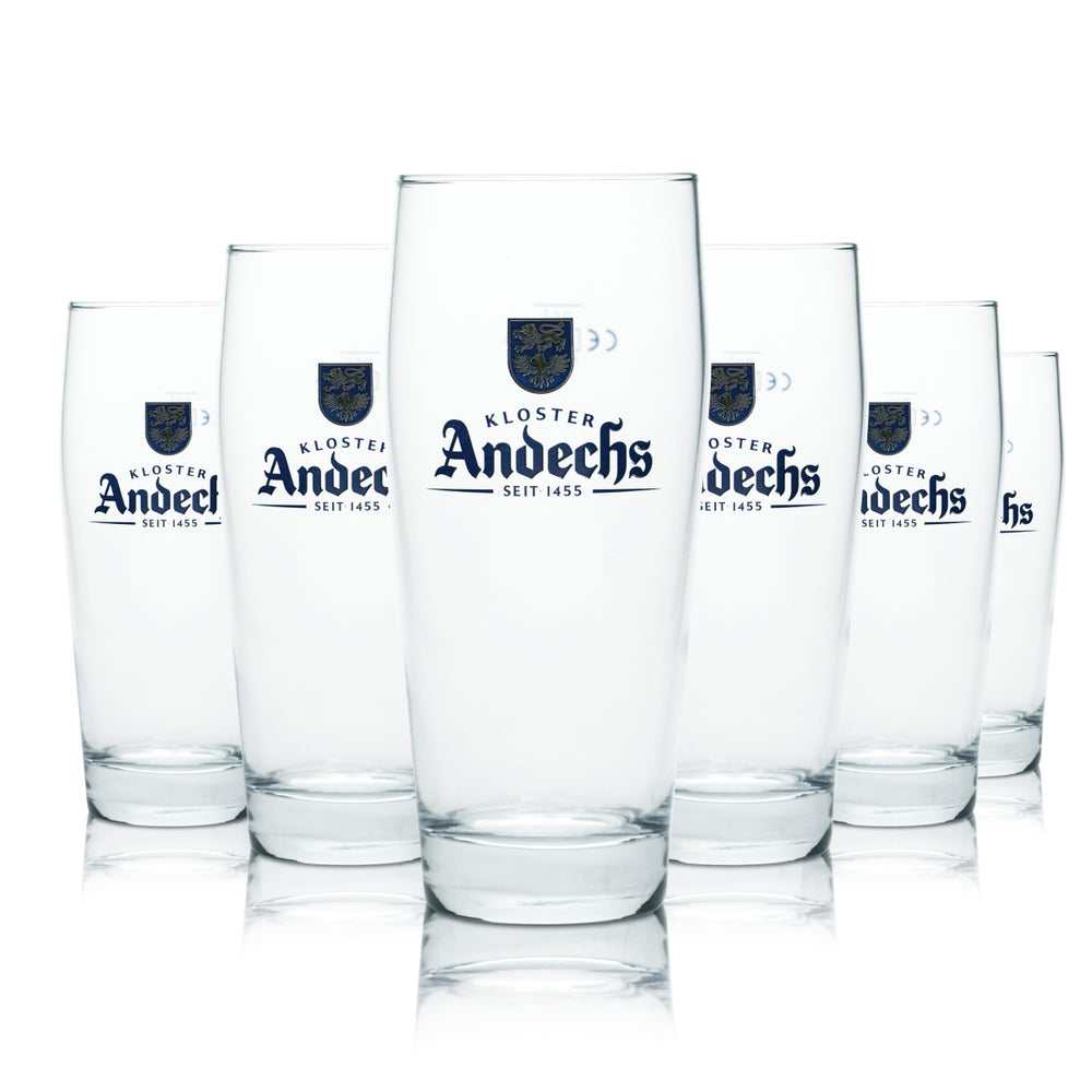 6x szkło Andechs 0,5l szklanki do piwa Gastro Geeicht browar klasztorny Monachium