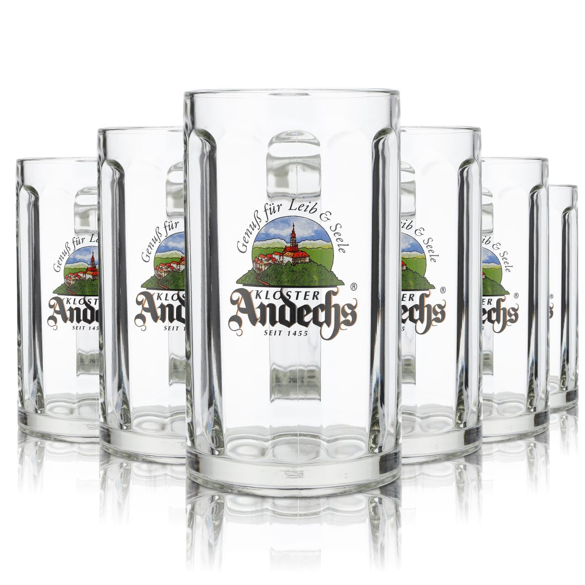 6x szkło Andechs 0,5 litra kufel do piwa zestaw szklanek Klosterbrauerei Gastro – Widok 3