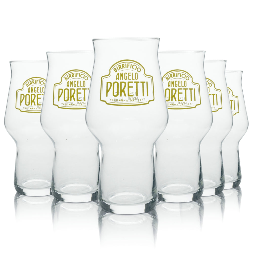 6x szklanka do piwa Angelo Poretti Birrificio Valganna Dal 1877 0,25l rastal
