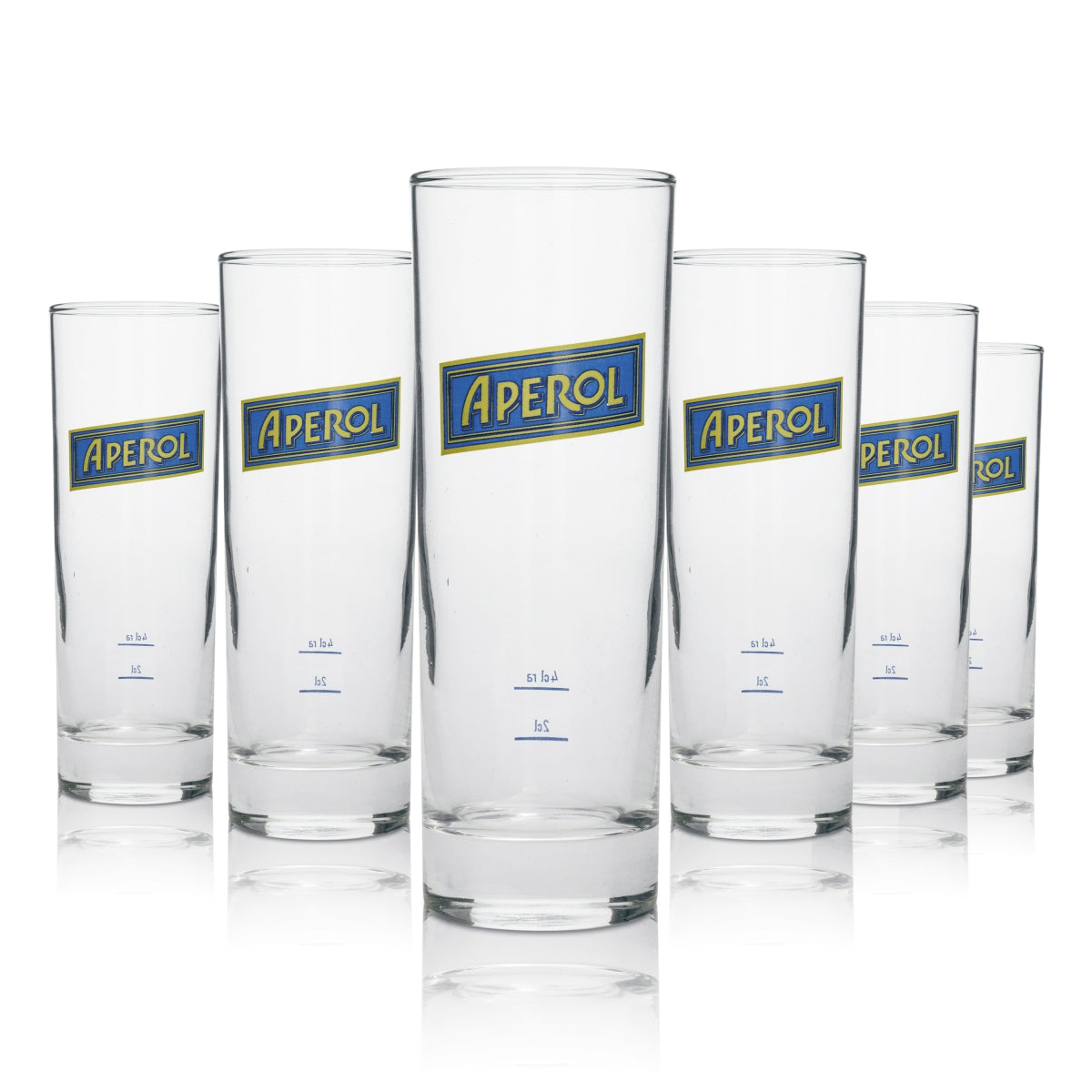 6x kieliszek do likieru Aperol long drink okrągły 27cl
