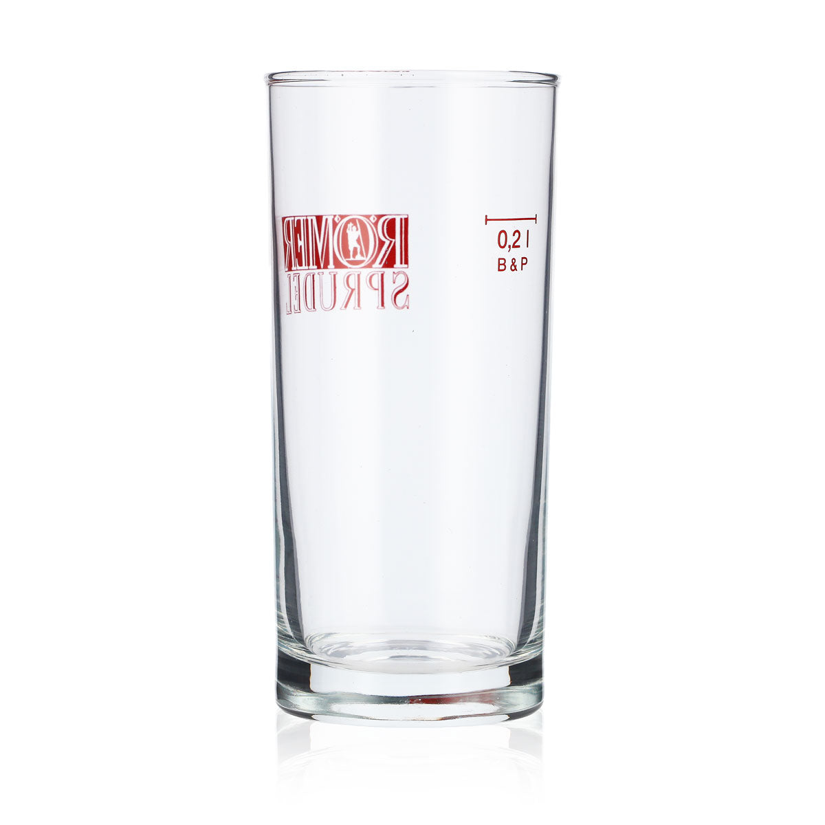 6x szklanka do wody Aqua Römer 0,2 l Kubki Szklanki do wody Czerwone logo „Römer Sprudel” – Widok 4