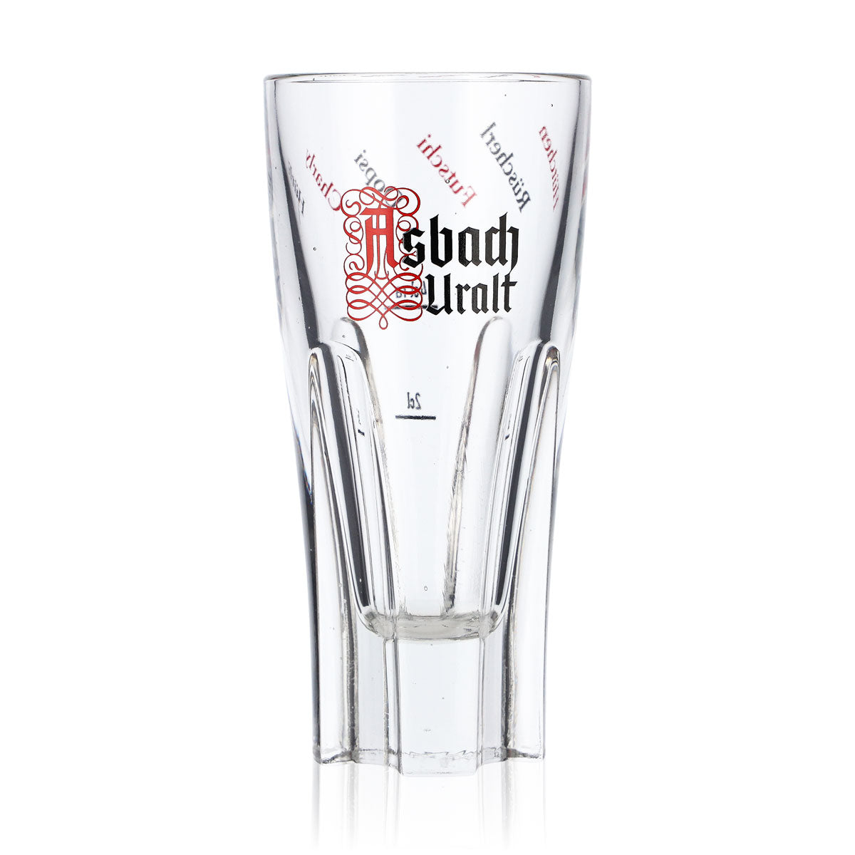 6x kieliszek do brandy Asbach 2 cl/4 cl z logo Stamper Uralt  „Hütchen Rüscher” Rastal – Widok 2