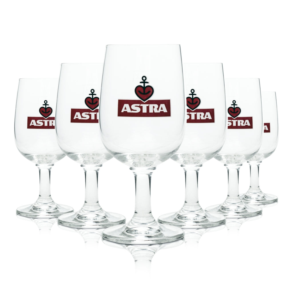 6x Szklanka do piwa Astra Goblet 0,2l Ritzenhoff Tulip Glasses Kiez Brewery St Pauli Bar