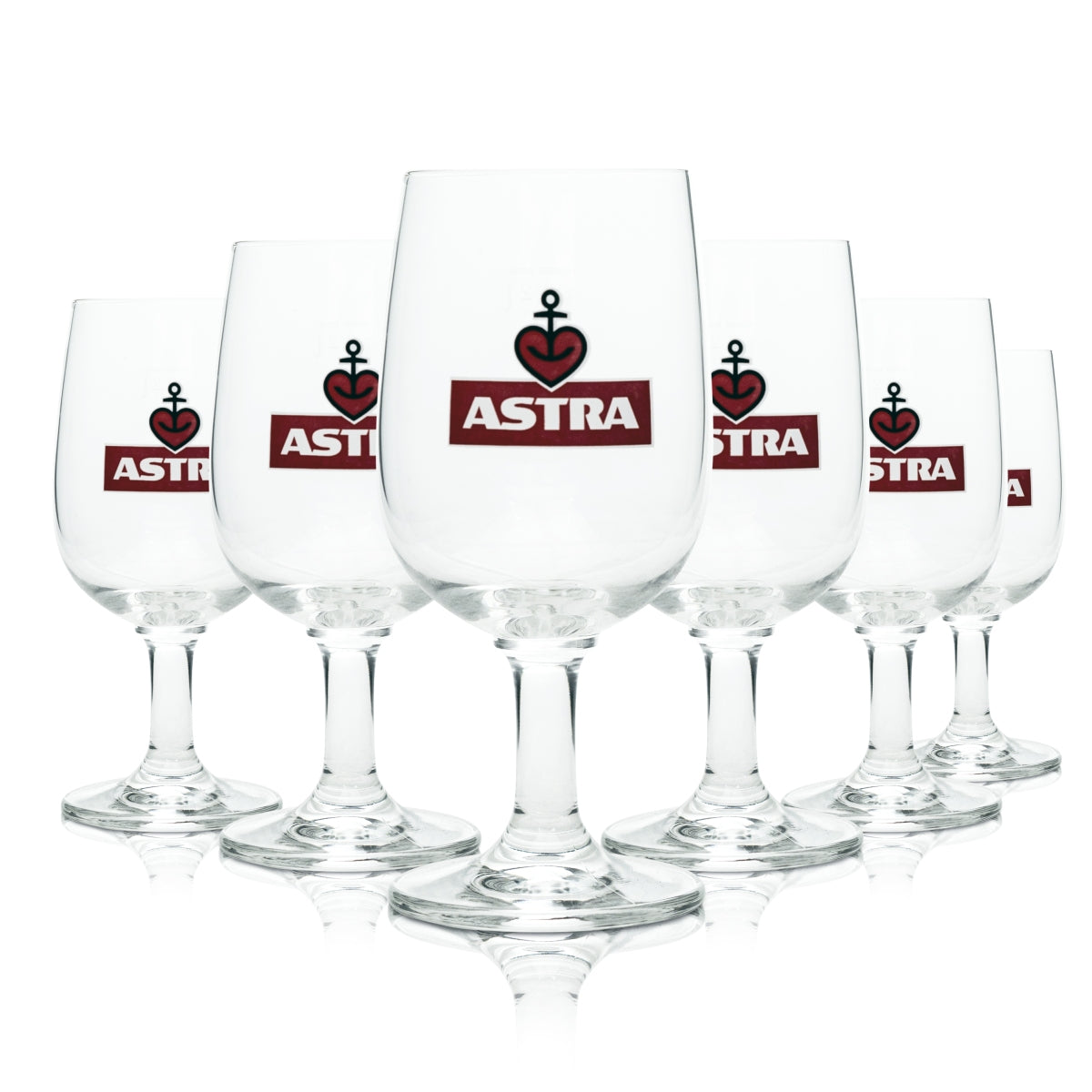 6x Szklanka do piwa Astra Goblet 0,2l Ritzenhoff Tulip Glasses Kiez Brewery St Pauli Bar