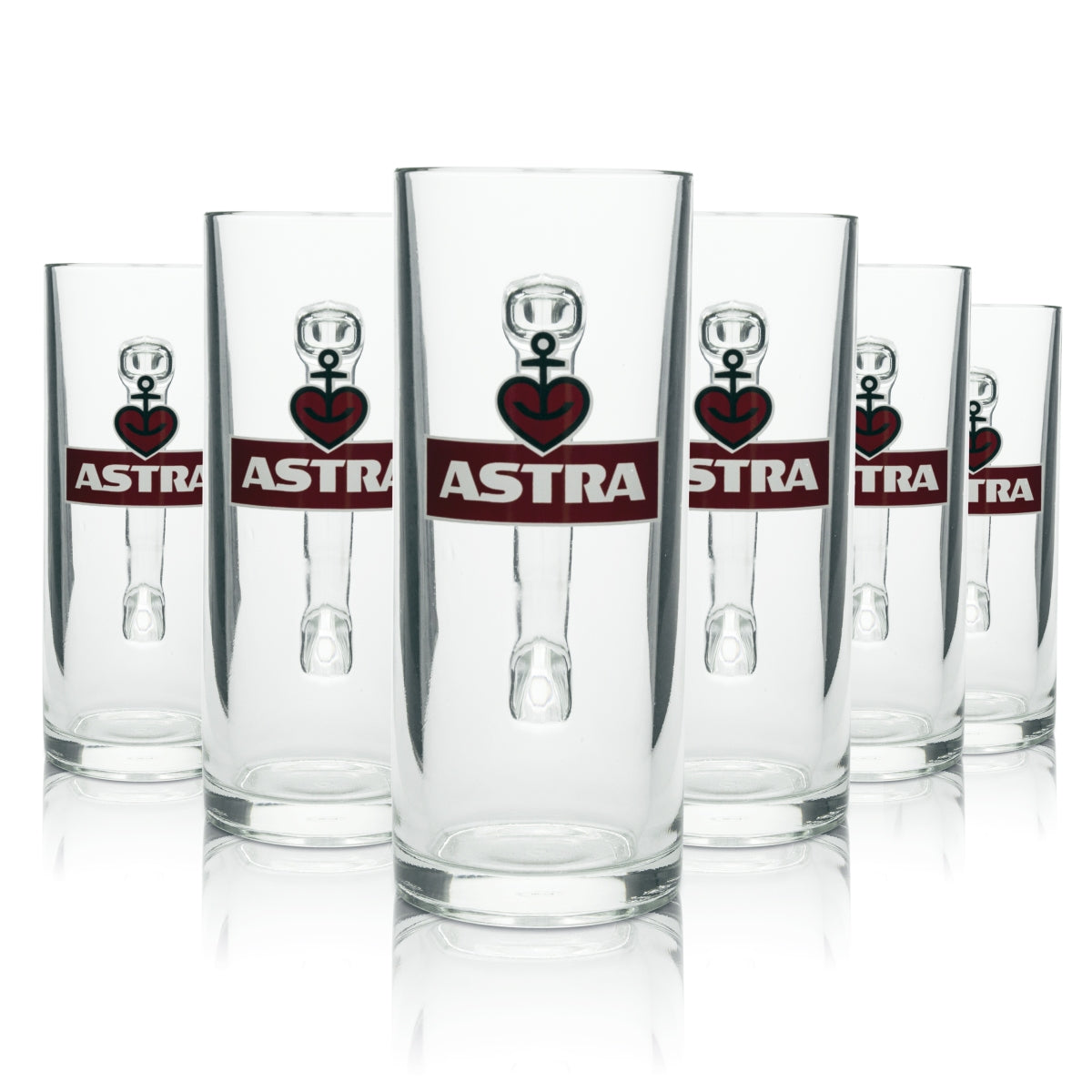 6x kufel do piwa Astra 0,5 l zestaw kufli Kiez Hamburg browar pub bar – Widok 4