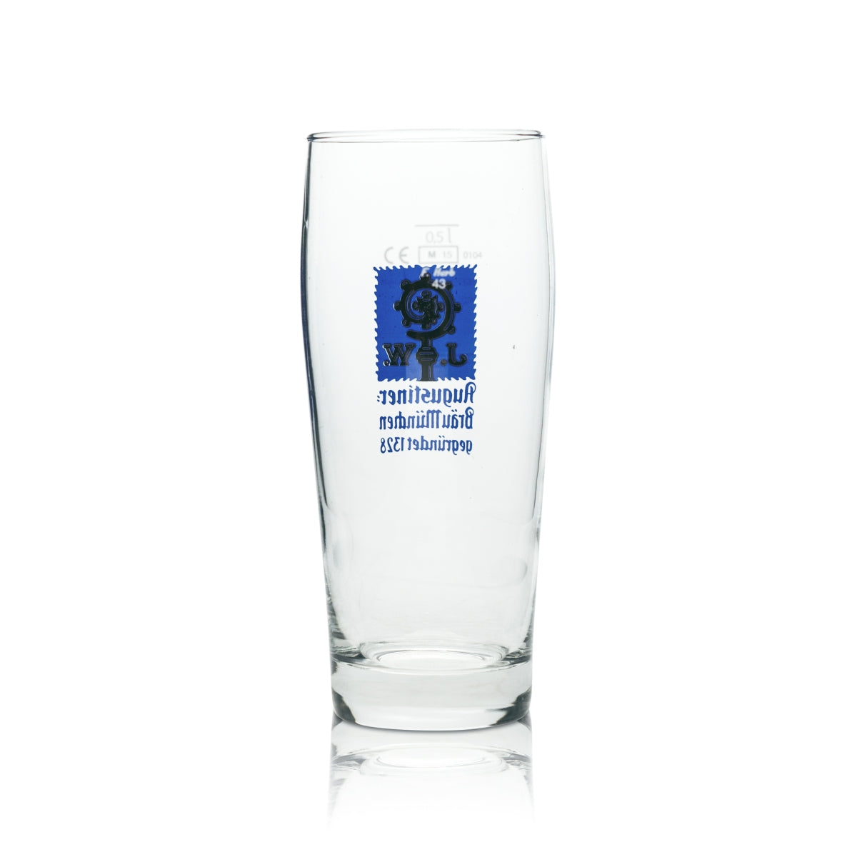 6x szklanka do piwa Augustiner 0,5l F.Herb Willi Mug Bright Glasses Brewery Beer Bar – Widok 3