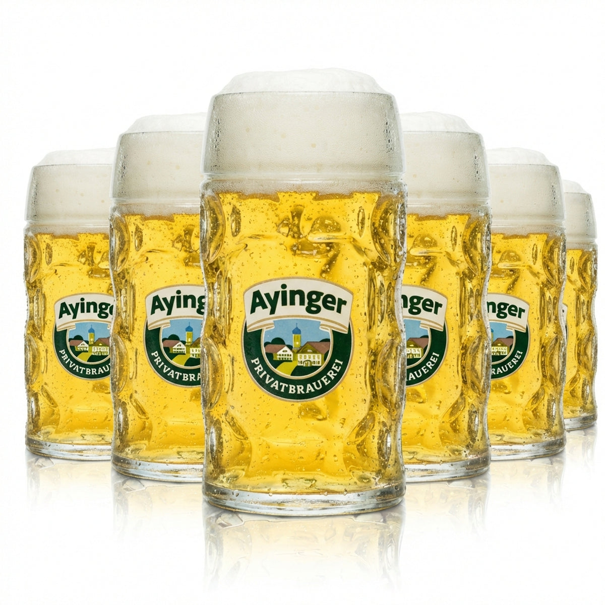 6x szklanka do piwa Ayinger 0,3 l kufel szklanka do piwa piwo uchwyt gastronomia browar