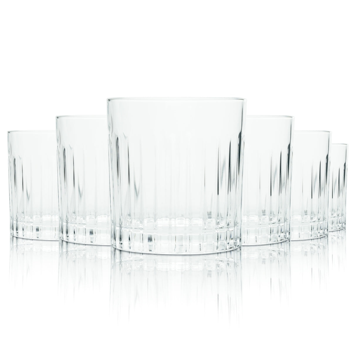 6x Bacardi szklanka 0,2l tumbler konturowa kryształowe szklanki Timeless Gastro Longdrik
