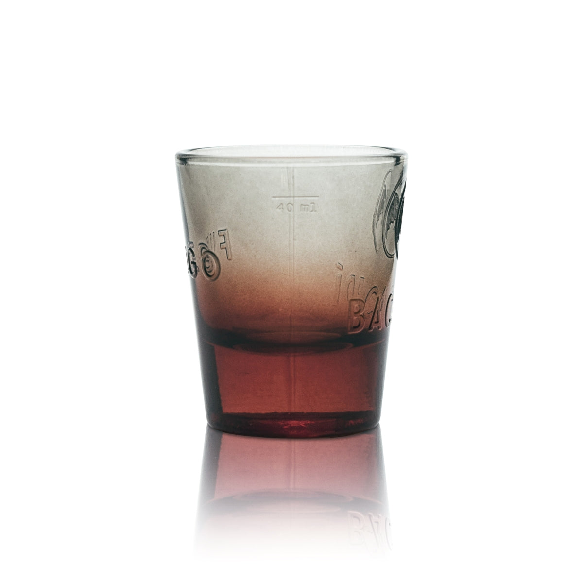 6x Bacardi Glass 4cl Shot Short Stamper Contour Glasses Fuego Gastro Pub Bar – Widok 3