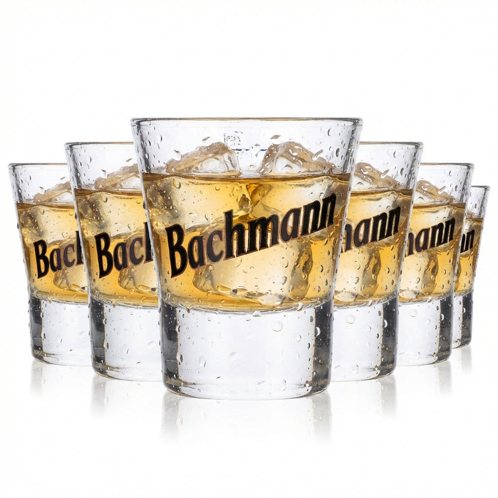 6x Bachmann Likör Stamper Krótka szklanka do sznapsa Szklanka 4 cl Szklanka do shotów