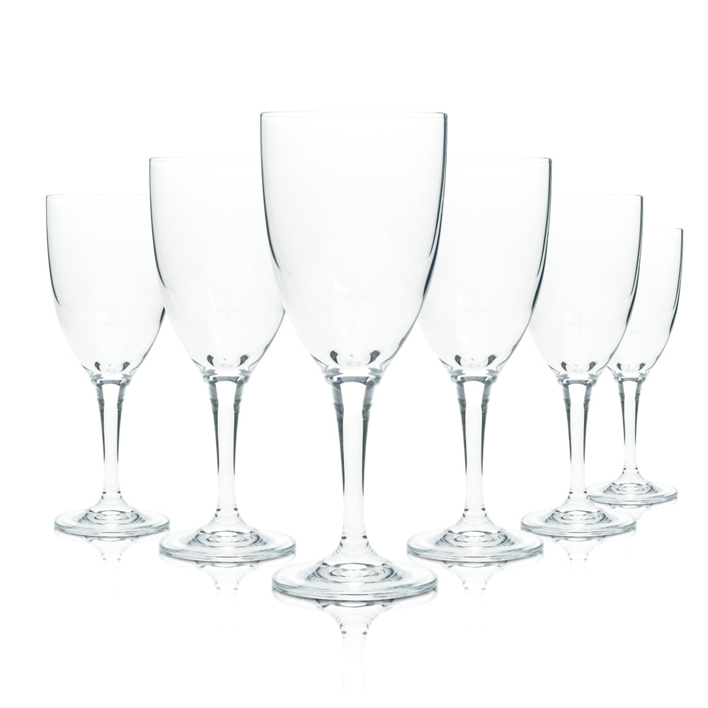 6x szklanka do wody Bad Pyrmonter 0,2l w stylu tulipana szklanki do fletów Mineral Heil Quelle