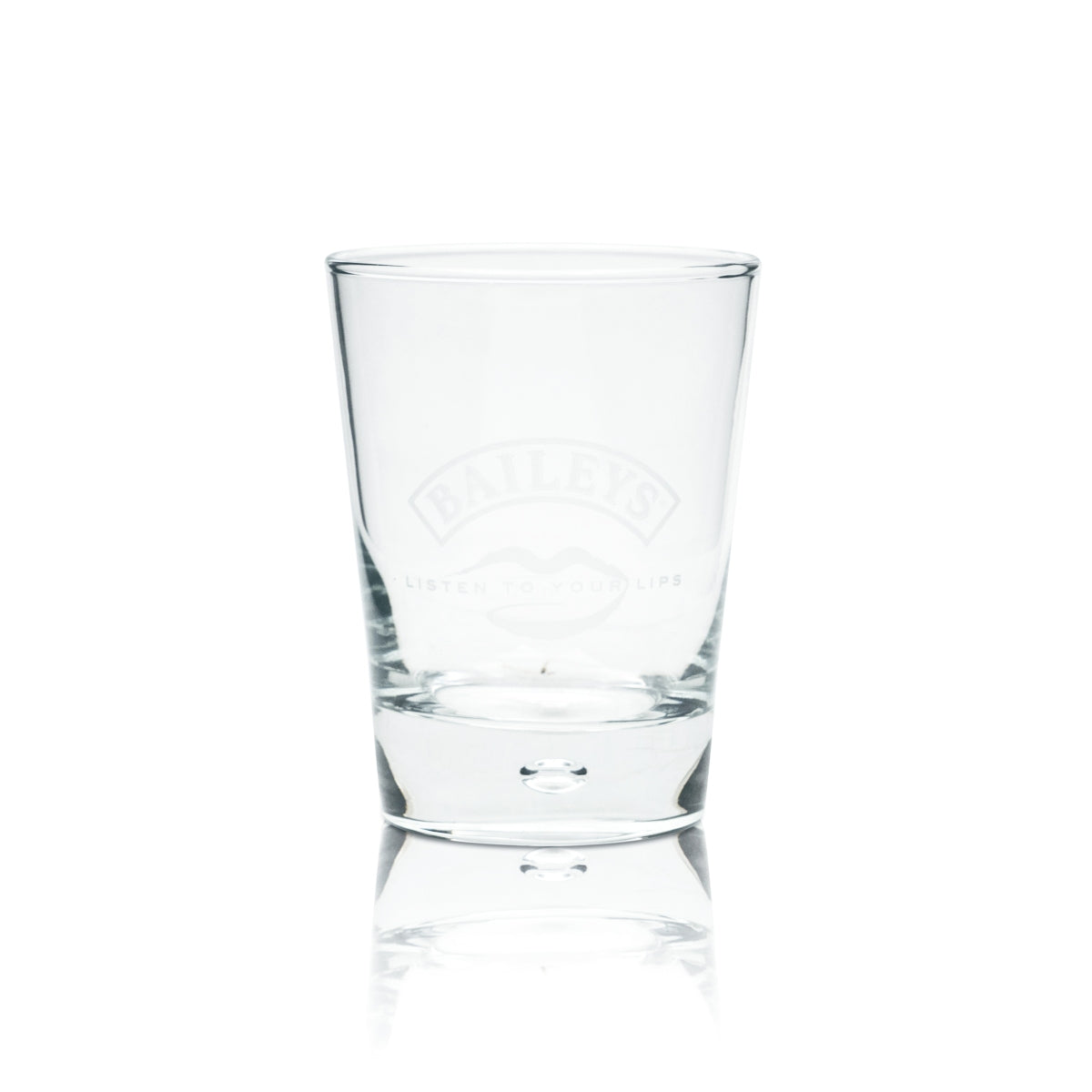 6x Baileys Glass Tumbler Listen to your Lips Air Bubble Glasses Air Bubble Bottom – Widok 2