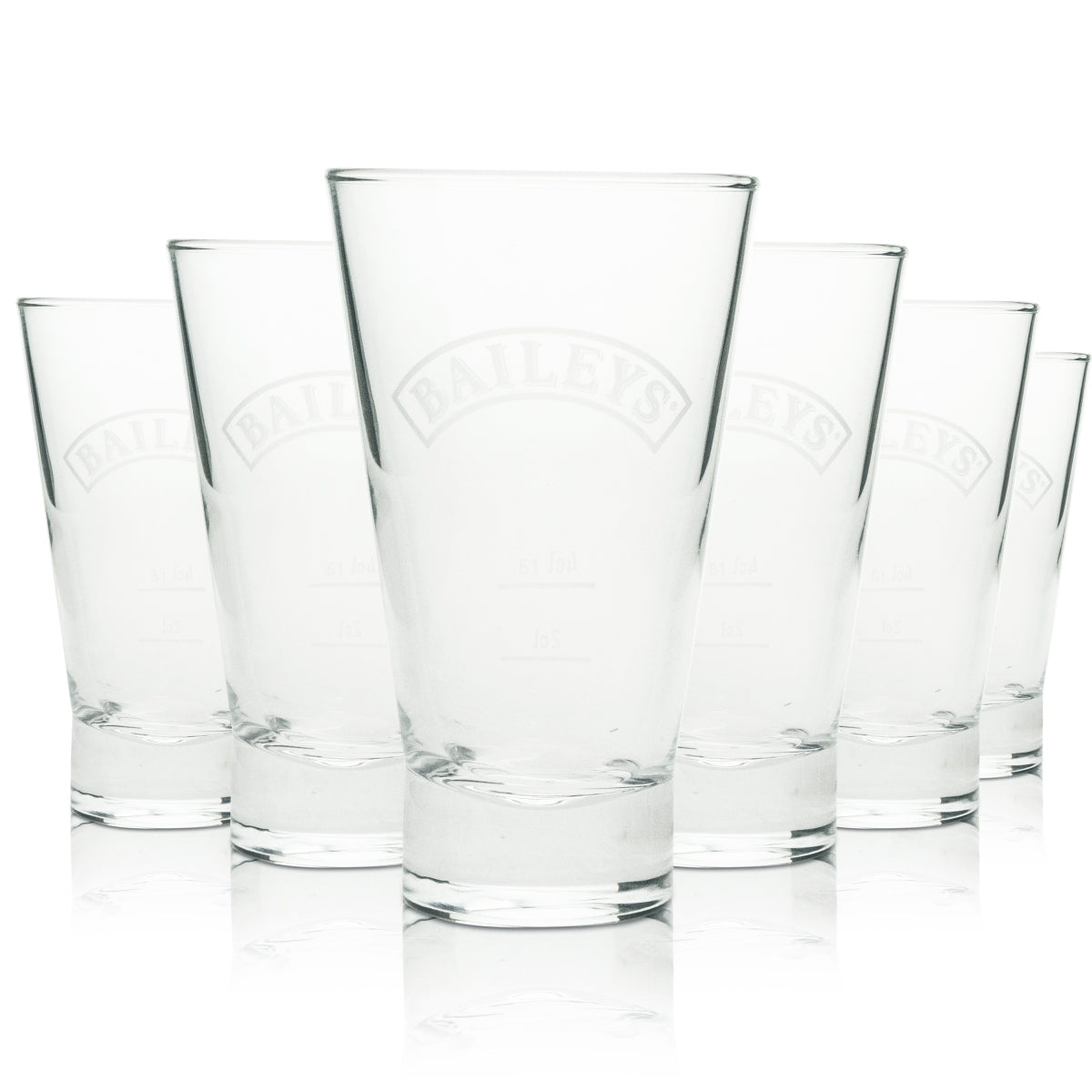 6x kieliszek do likieru Baileys z napisem Longdrink 0,22l