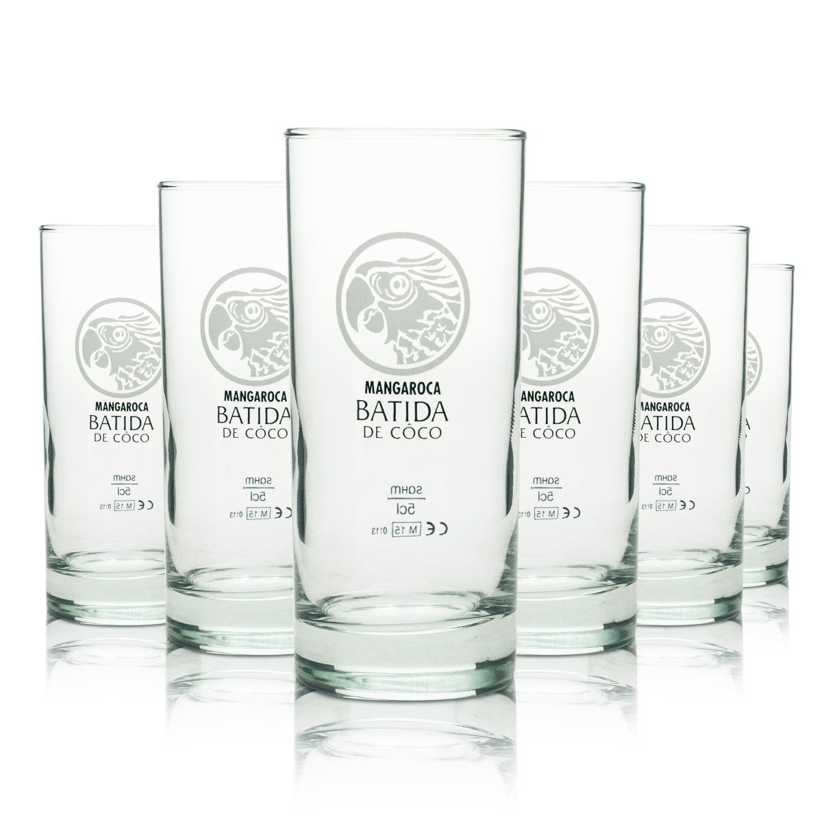 6x Batida de Coco Likier Szklanki do long drinków proste 290 ml