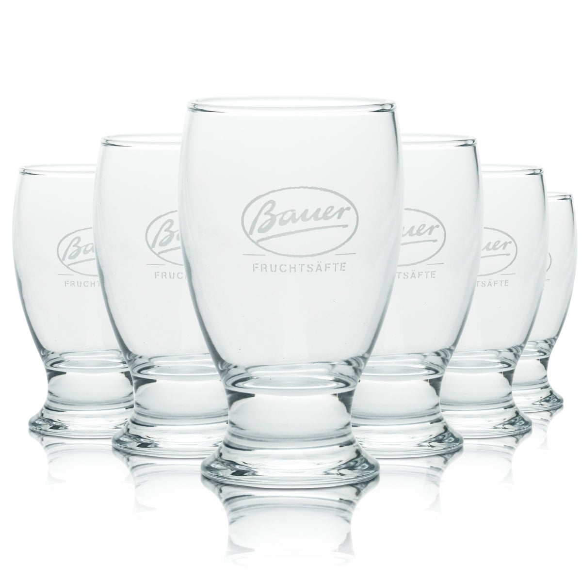 6x szklanka Bauer 0.12l kubek kubek szklanki sok owocowy woda lemoniada spritzer