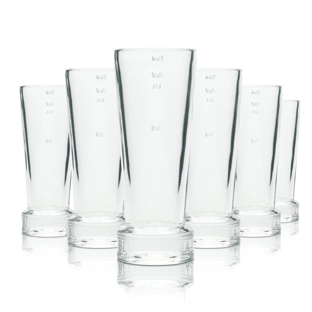 6x Becherovka Vodka Szklanka 4cl Kieliszki do shotów Sznapsa Krótkie Stamper Relief Kryształ