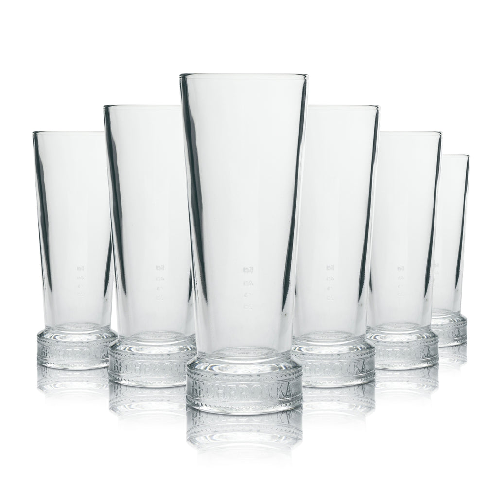 6x Becherovka Vodka kieliszek 5cl Longdrink Rastal