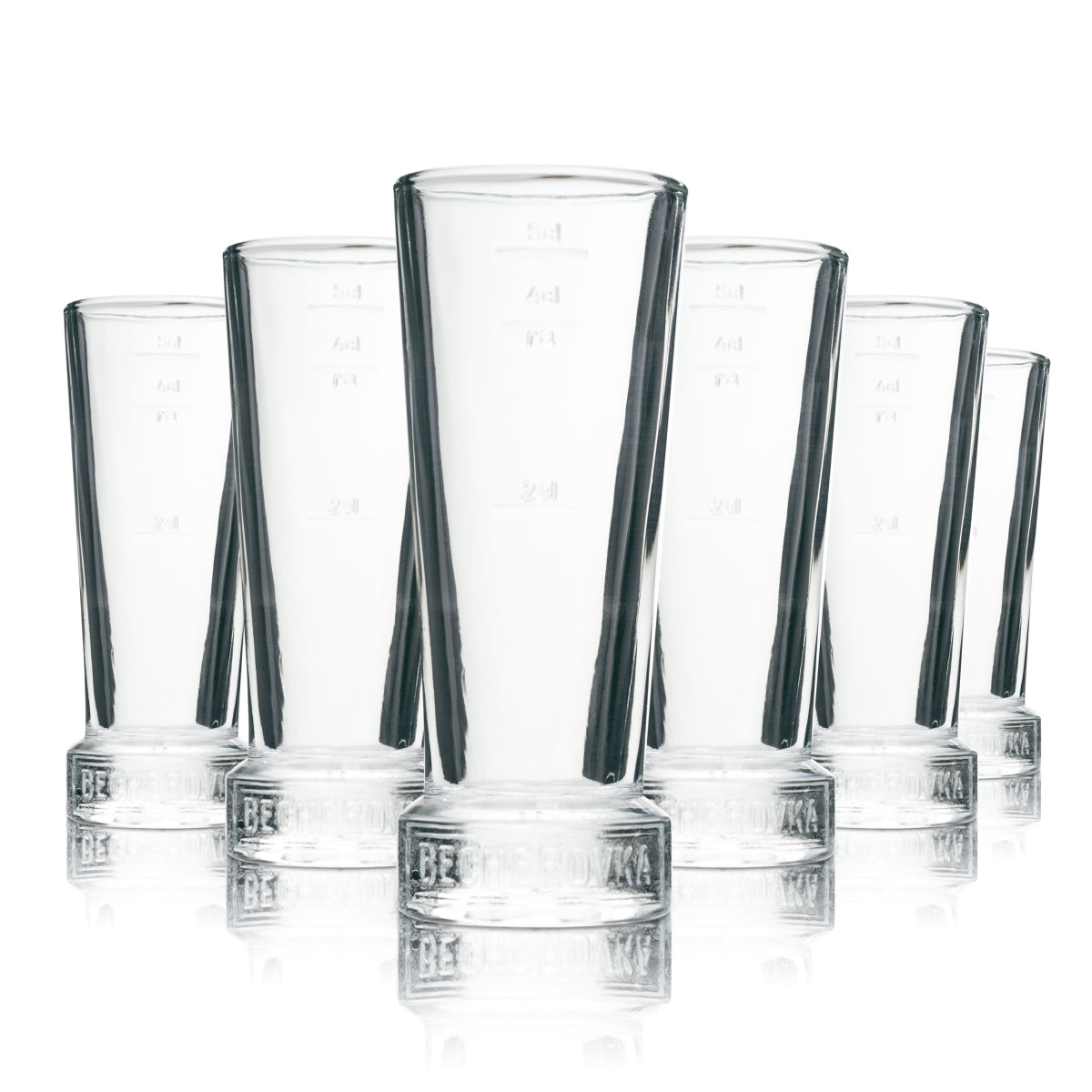 6x kieliszek do wódki Becherovka shot cup 5cl rastal