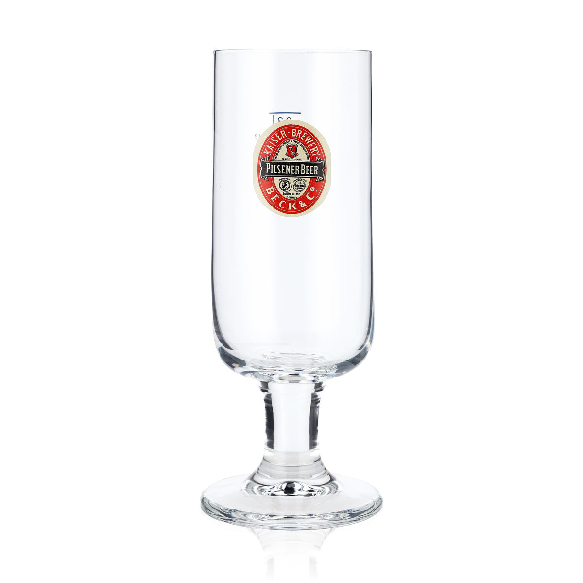 Zestaw 6 szklanek do piwa Beck's 0,3 l, puchar, logo retro „Pilsener Beer” (Ritzenhoff) – Widok 3