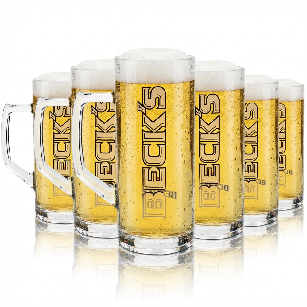 6x szklanka do piwa Becks 0,3l kufel Donau Sahm
