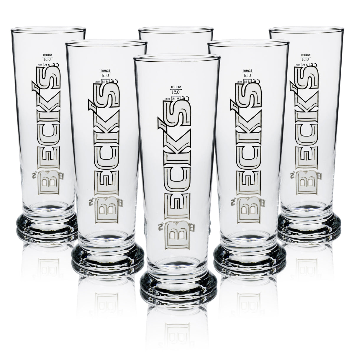 6x szklanka do piwa Becks 0,5l Seattle Sahm – Widok 4