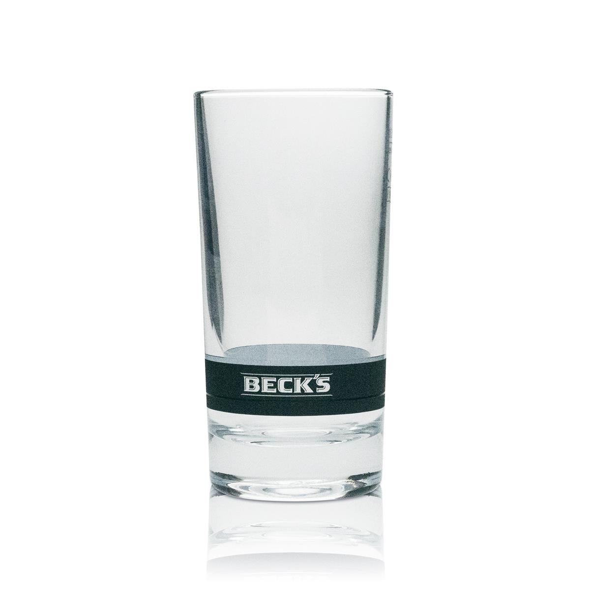 6x szklanka do piwa Becks longdrink 250ml szary pasek – Widok 2
