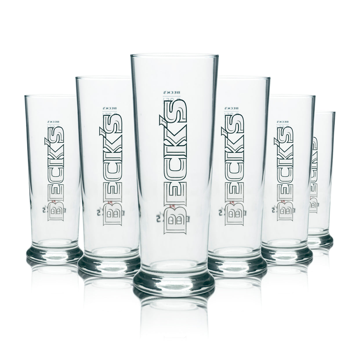 6x Becks Beer Glass Seattle 0,25l Tulip Brewery Glasses Bar Cup Pils Cup Bar – Widok 4
