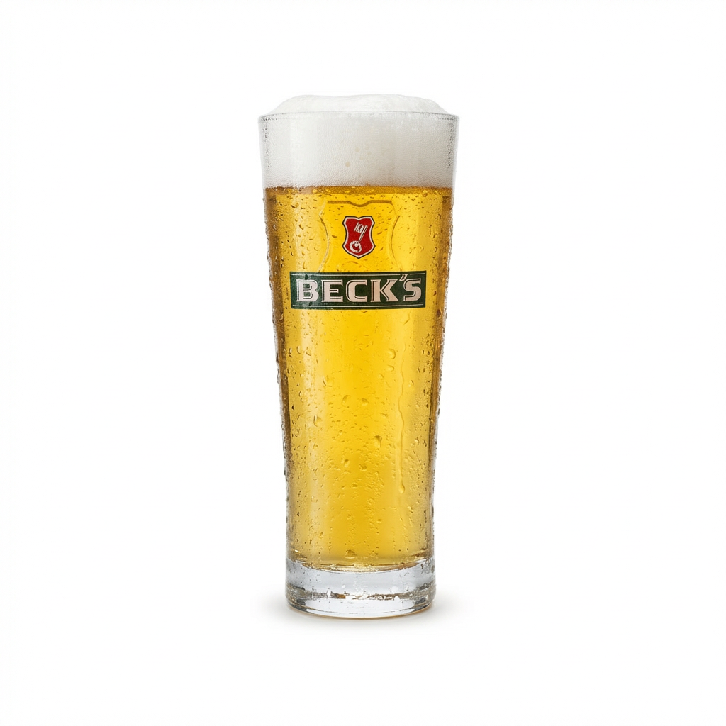 6x Szklanka Becks 0,5l Henry Mug Contour Szklanki Gastro Pils Gold Piwo niefiltrowane – Widok 2