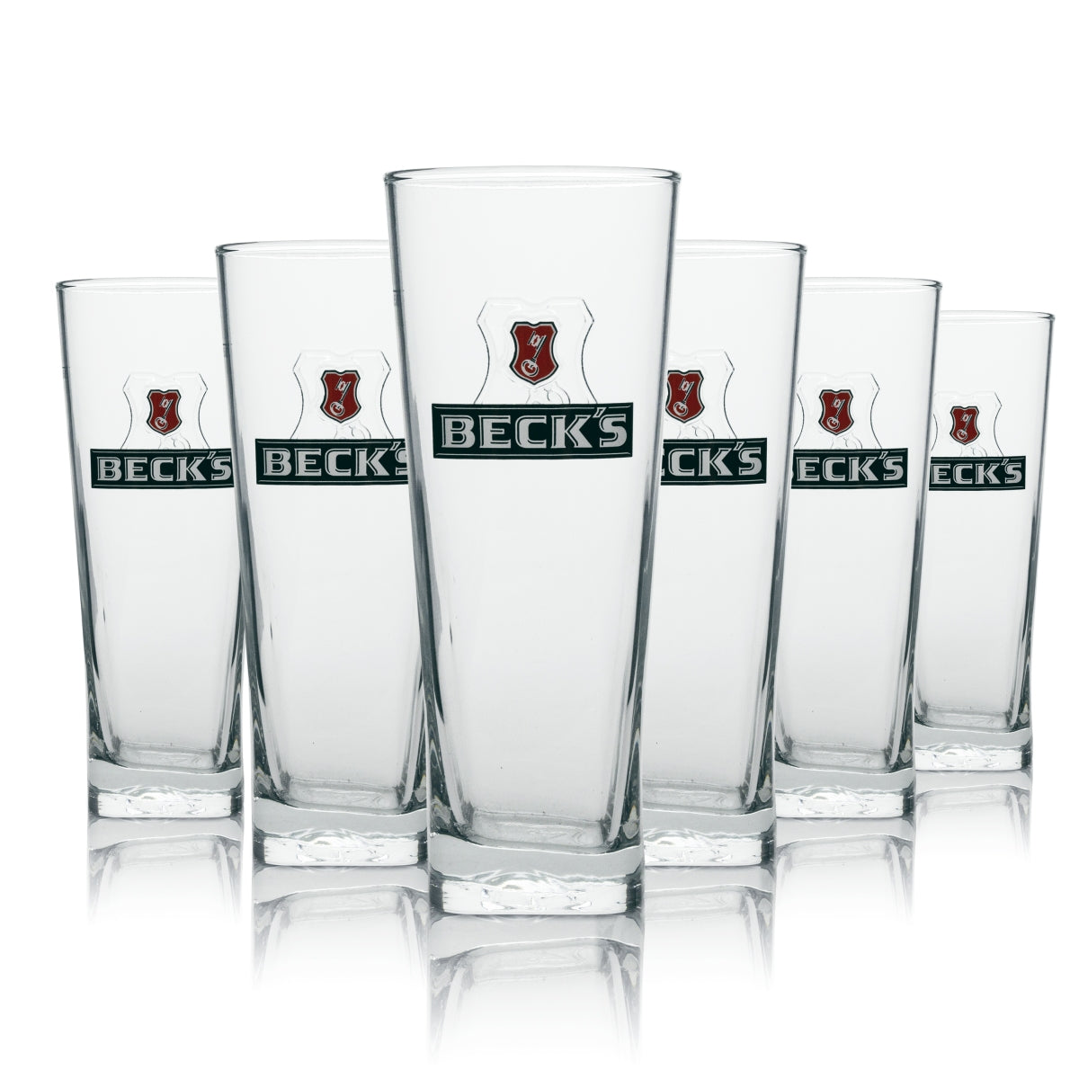 6x Szklanka Becks 0,5l Henry Mug Contour Szklanki Gastro Pils Gold Piwo niefiltrowane – Widok 4