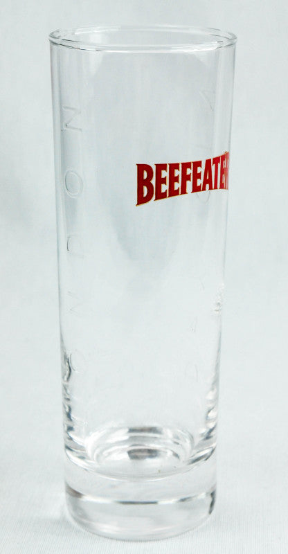 6x szklanki do ginu Beefeater Szklanka do long drinków Napis konturowy „Dry Gin” Logo w kolorze czerwonym – Widok 2
