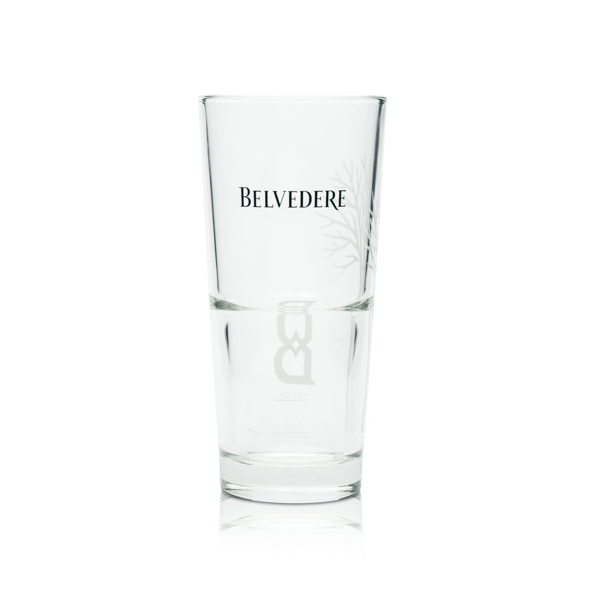 6x Belvedere kieliszek do wódki long drink nowy motyw "B" kieliszki koktajlowe dębowy bar – Widok 3
