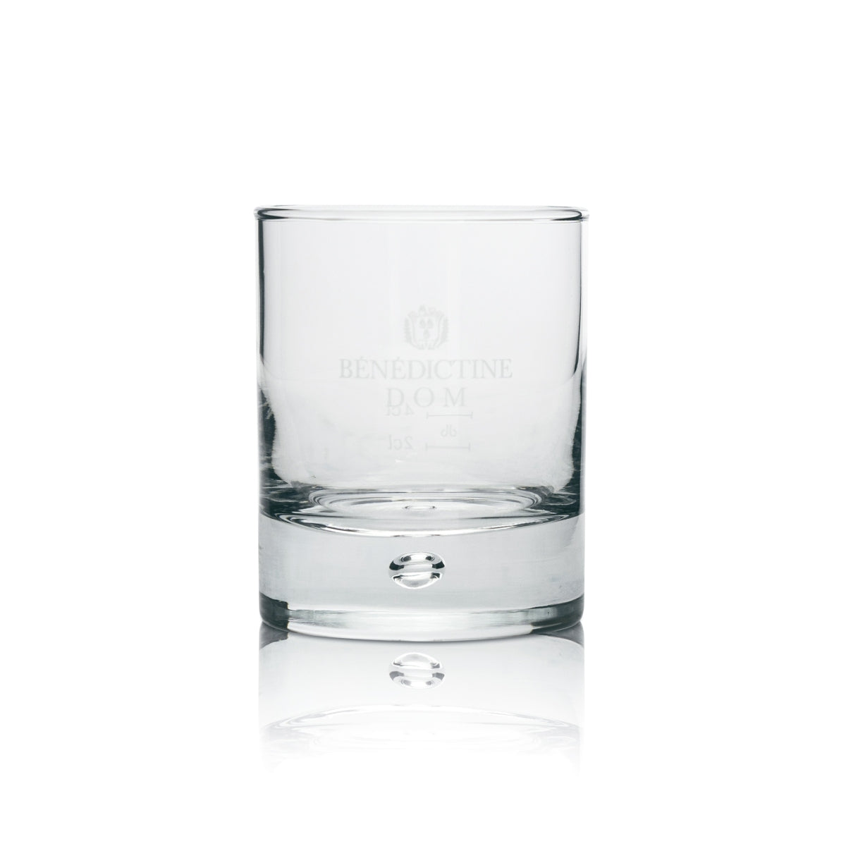 6x szklany kubek do whisky Benedictine z bąbelkiem w podstawie – Widok 2