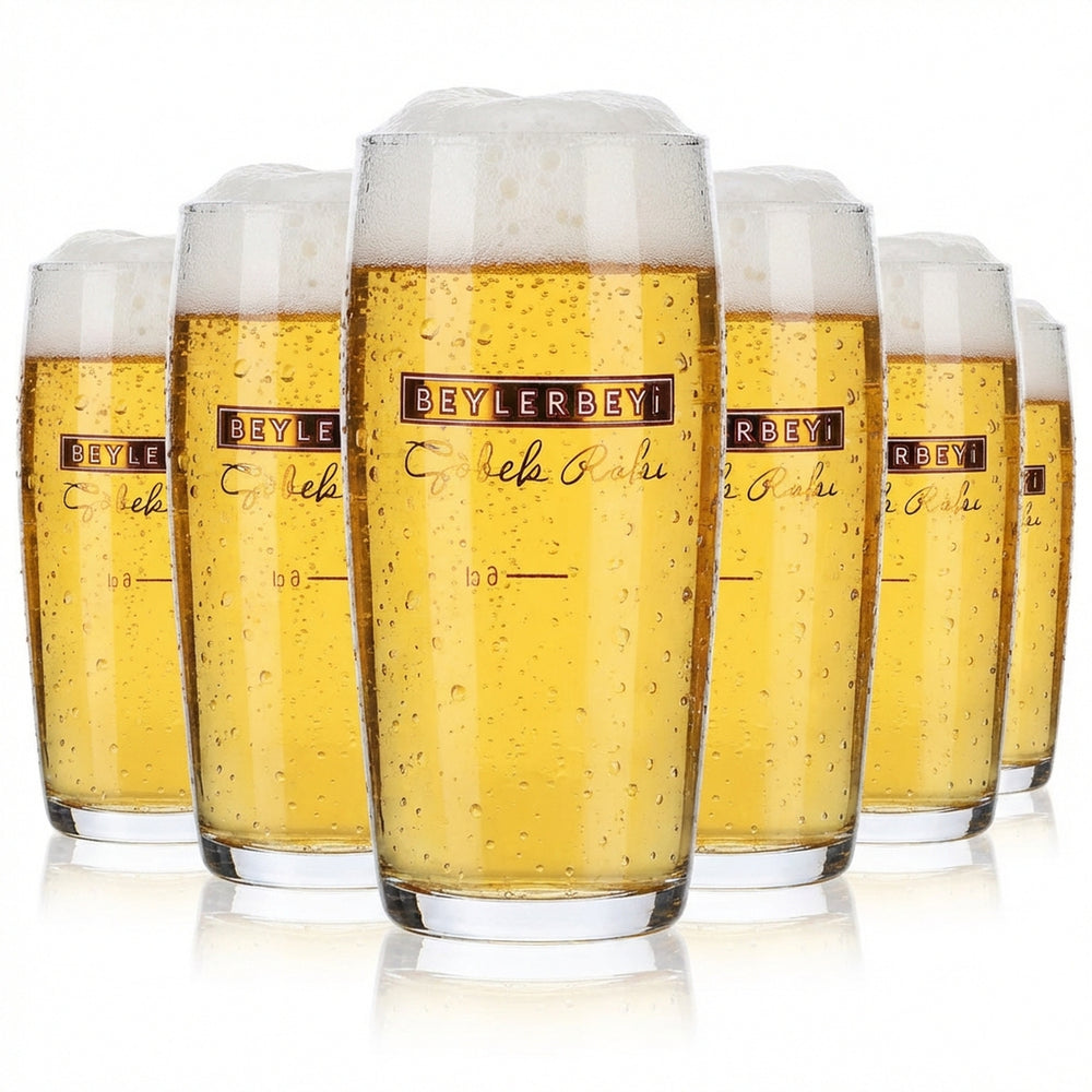 6x Beylerbeyi Raki Szklanka 0,2 l Kubek stożkowy 6 cl Szklanki  Złote logo