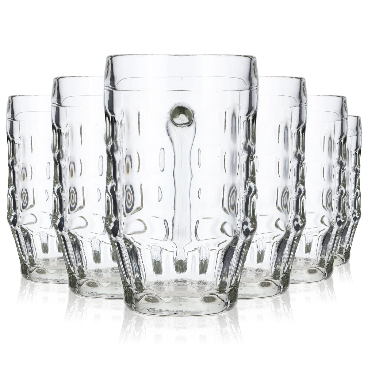 6x kufel do piwa szklany 0,5 l szklanki Seidel Humpen Krug Blanco Malles – Widok 7
