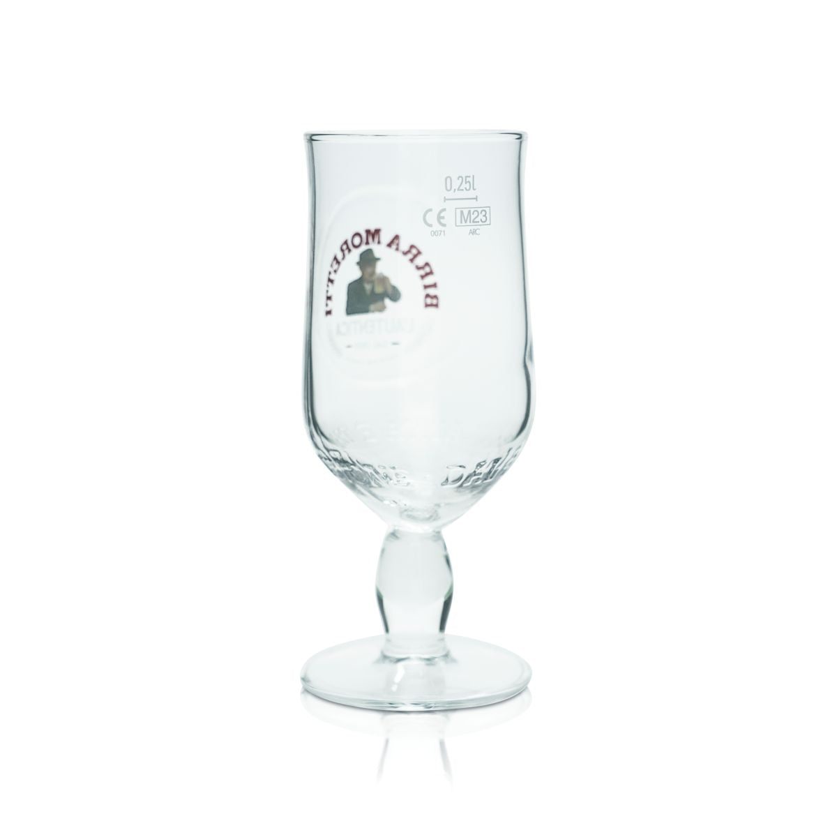 6x Birra Moretti szkło 0.25l tulipan puchar do piwa kontur L'Autentica Pilsner Włochy – Widok 3