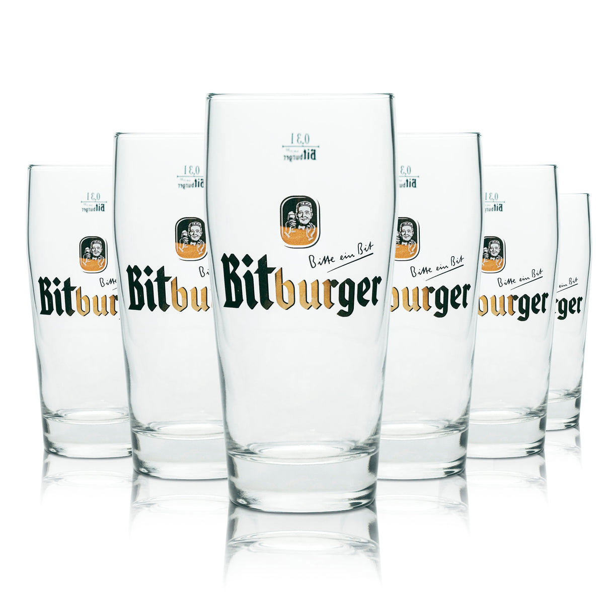 12 szklanek do piwa Bitburger 0,3l Willibecher Sahm nowe – Widok 5