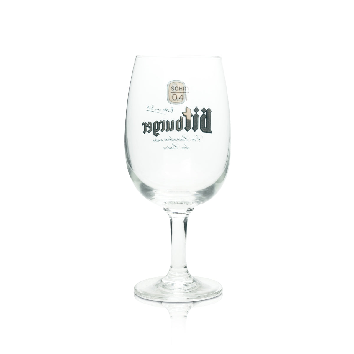 6x szklanka do piwa Bitburger 0,4 l Gaston Pokal Sahm Tulpe Szklanki Pils Export Browar – Widok 3