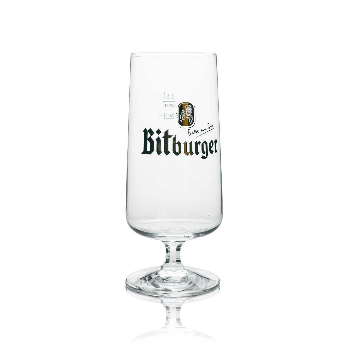 6x Bitburger Beer Glass Exclusiv Goblet 500ml rastal – Widok 3