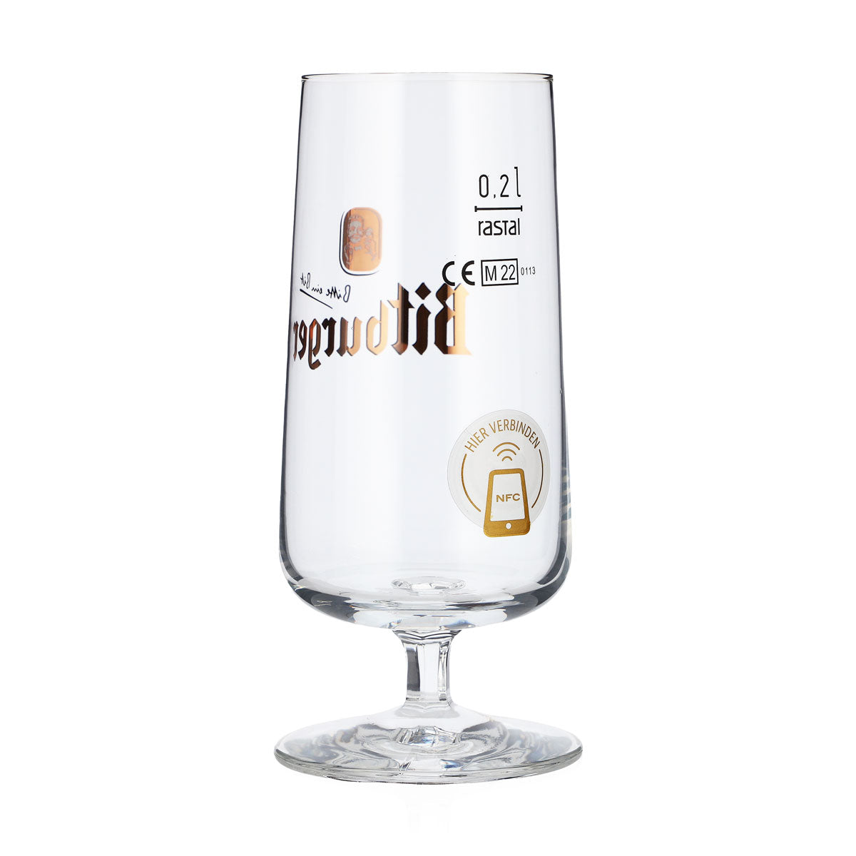6x szklanki do piwa Bitburger Szklanki typu puchar 0,2 l Szklanki do piwa z chipem NFC Rastal – Widok 4