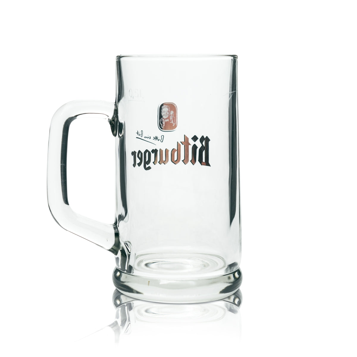 6x szklanka Bitburger 0,5 l kufel Seidel Humpen piwo Pils uchwyt szklanki gastronomiczne pub – Widok 3