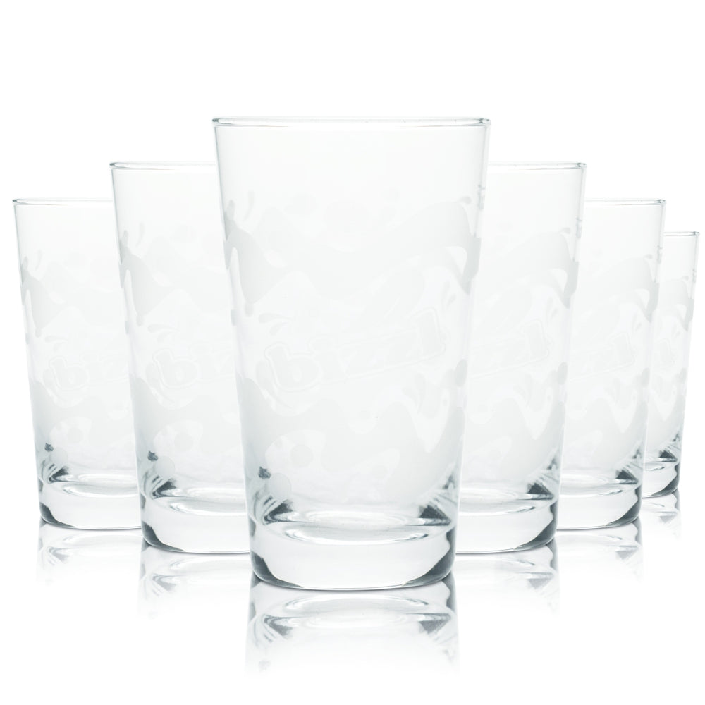 6x szklanka Bizzl 0,2 l napój bezalkoholowy kubek szklanka szklanki lemoniada z wodą mineralną